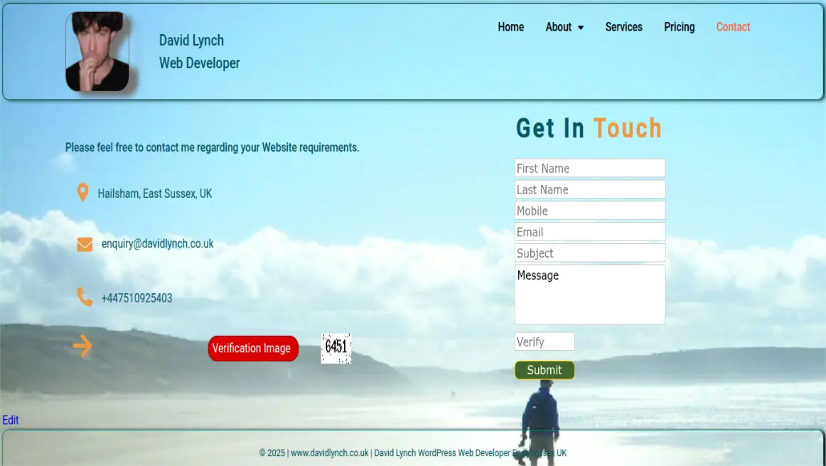David Lynch Web Developer East Sussex UK